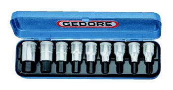 Inbusdopsleutelset 1/2"  IN 19 Q  5-17MM